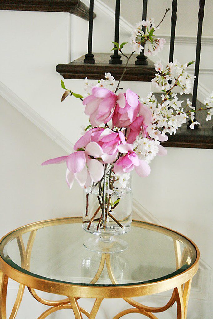purple magnolia flowers spring blossom arrangements