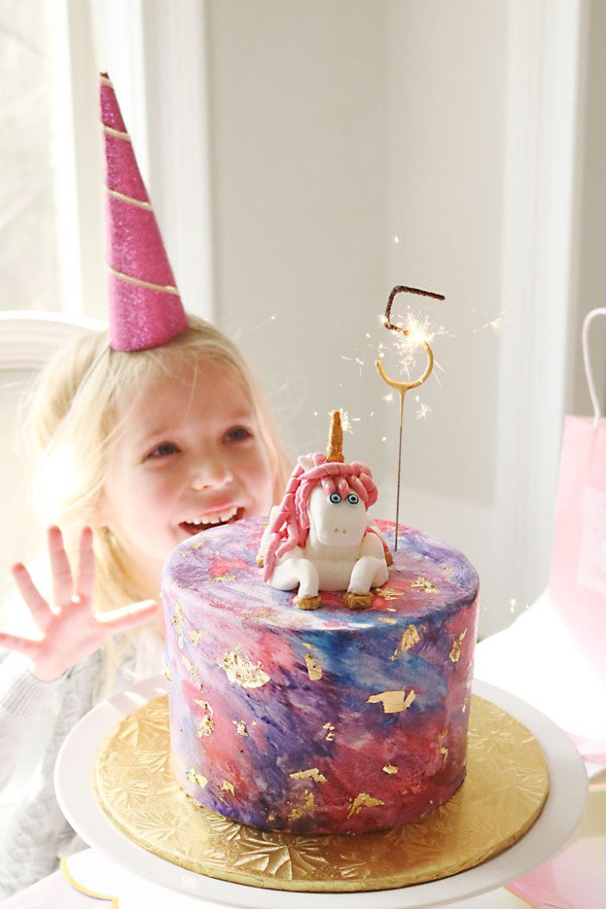 unicorn-birthday-party-lighting-the-cake