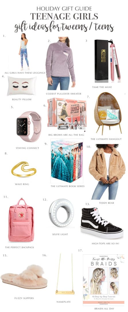 Look no further! The ultimate holiday gift guide for teen girls for cover all over your holiday shopping needs || Darling Darleen #holidaygiftguide #giftsforteengirls #darlingdarleen