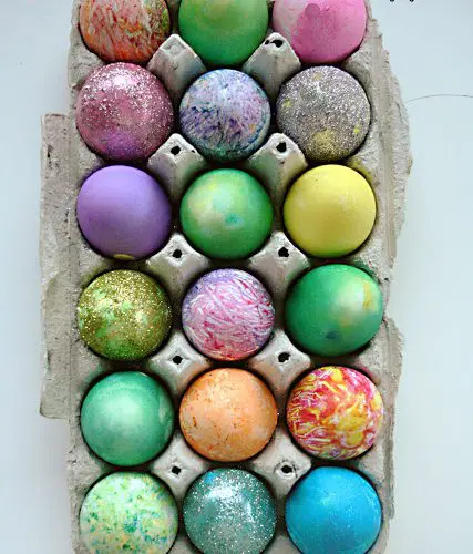 Easter Egg Decorating Table