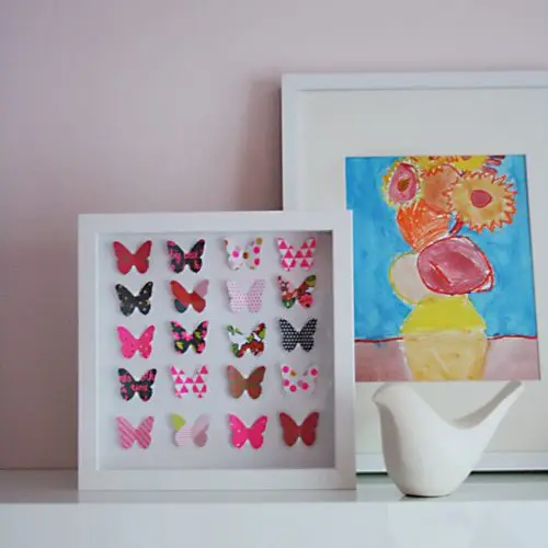 Easy Paper Butterfly Artwork