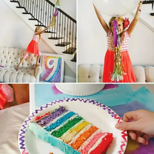 Rainbow Painting Party