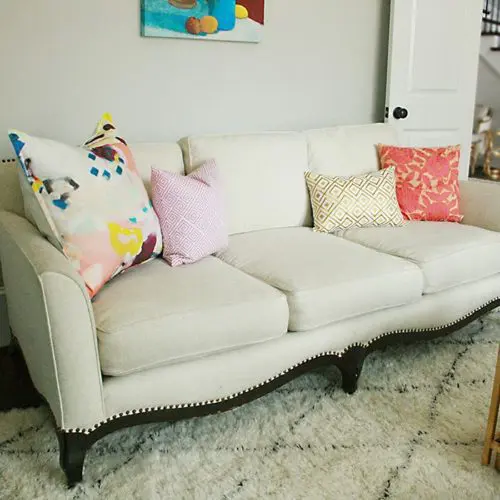 Before + After: White Sofa