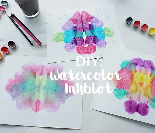 DIY: Watercolor Inkblot Artwork