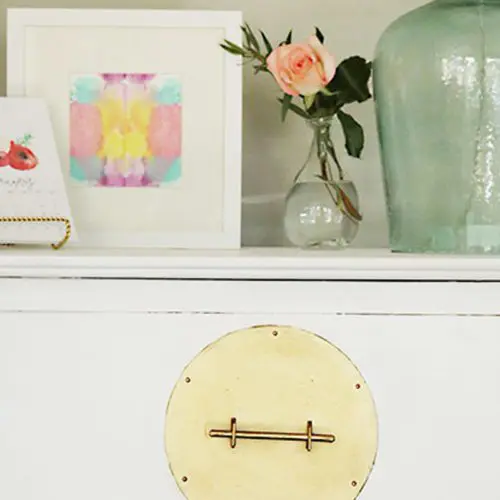 DIY Painted White and Gold Furniture: Amy Howard at Home One-Step Paint