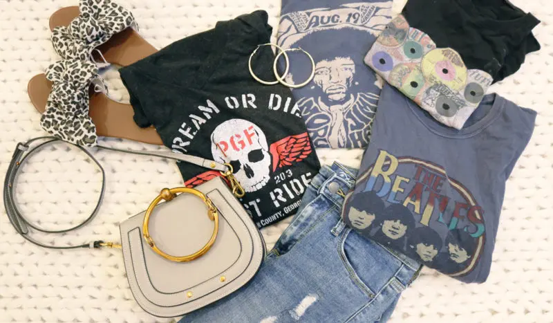 graphic tee band t-shirt layout