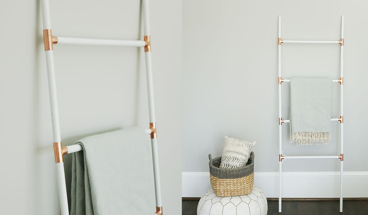 Blanket ladder with discount dowels