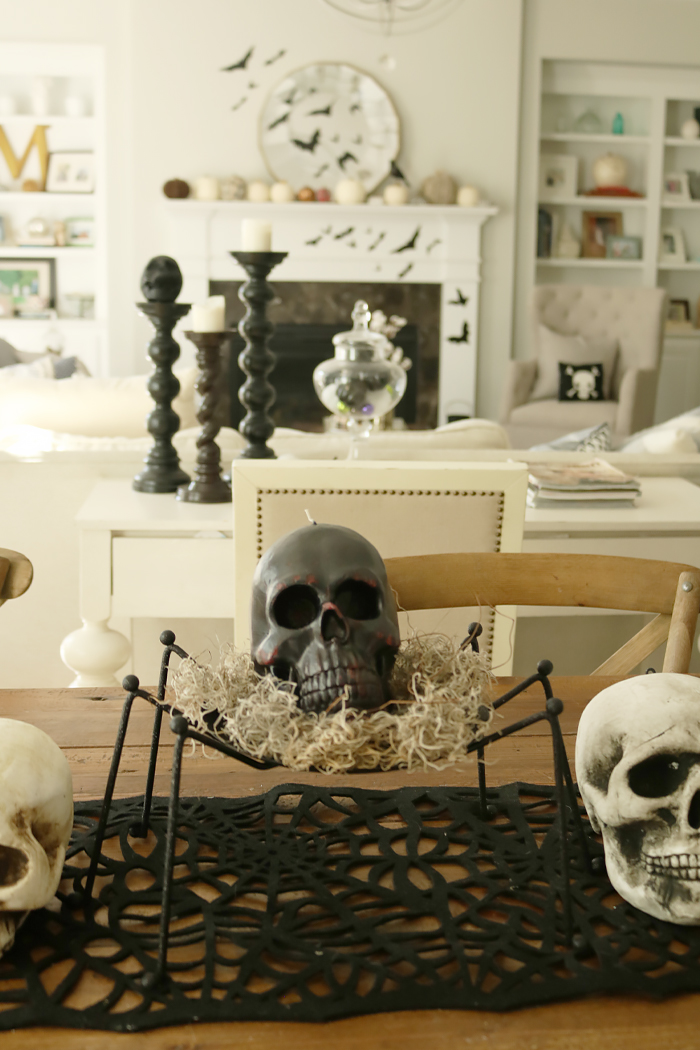 halloween with skulls on kitchen table - Darling Darleen | A Lifestyle ...