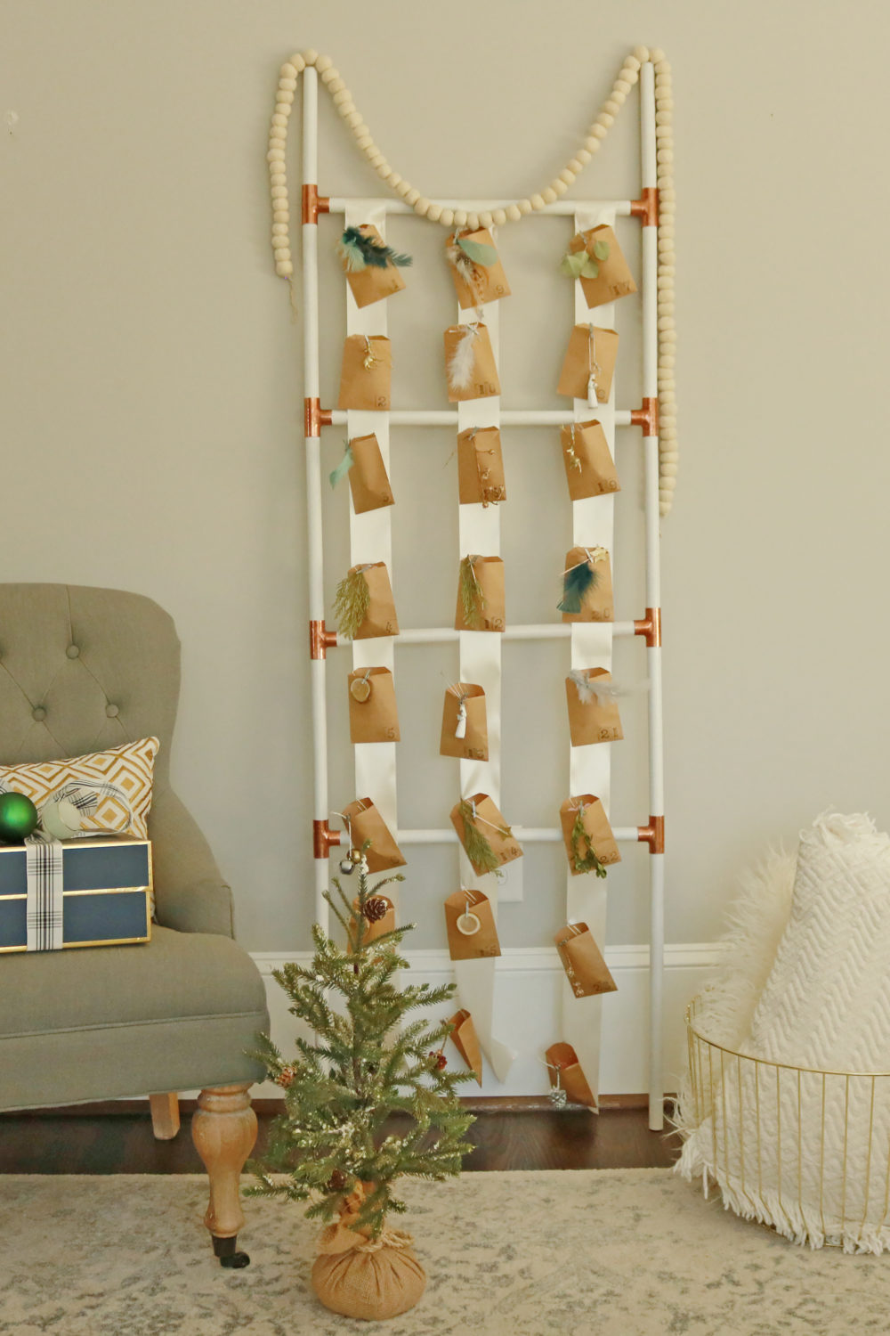 Advent Christmas Calendar Ladder - Darling Darleen | A Lifestyle Design ...