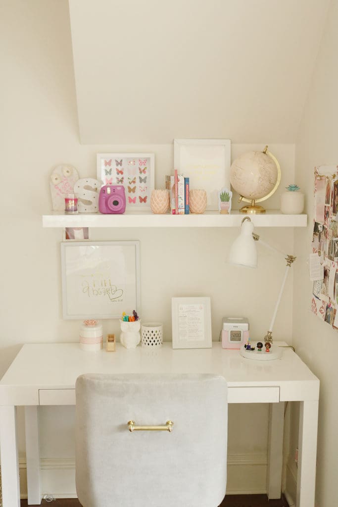 girl-teen-desk-with-shelf-styling-decor-ideas - Darling Darleen | A ...