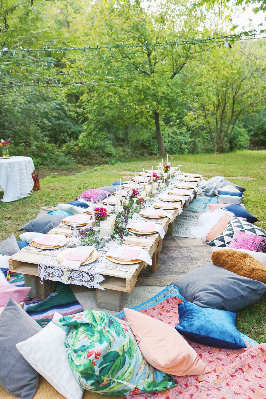 Bohemian Backyard Dinner Party Darling Darleen A Lifestyle Design Blog