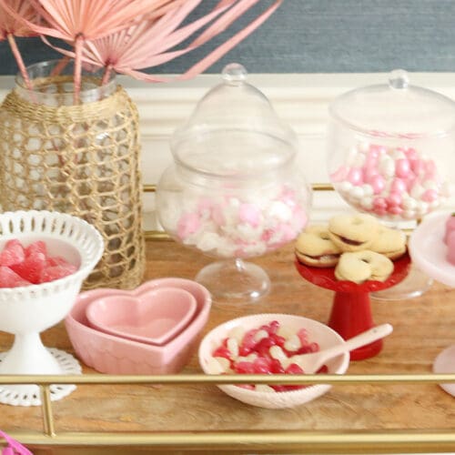 Valentine Candy Bar Cart